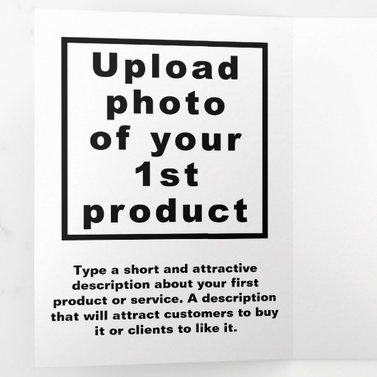 Carte Trois Volets Carte blanche triplée d'affaires St. Patrick's Day (Intérieur en premier)