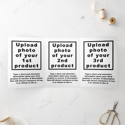 Carte Trois Volets Carte blanche triplée d'affaires St. Patrick's Day (Intérieur)