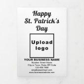 Carte Trois Volets Carte blanche triplée d'affaires St. Patrick's Day (Page de couverture)