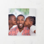 Carte Trois Volets Collage Holiday Photo Holly (Protection)