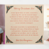 Carte Trois Volets Collage Holiday Photo Holly (Intérieur au milieu)