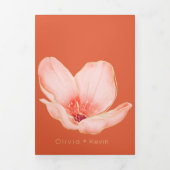 Carte Trois Volets Coucher de soleil de Vérone orange vif mariage com (Page de couverture)