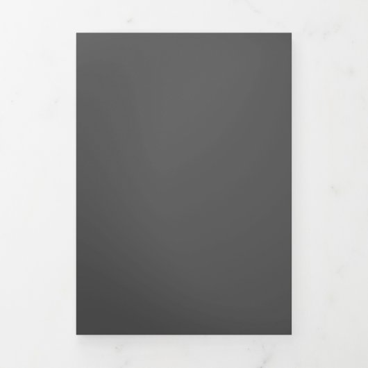 Carte Trois Volets Create Your Own dark gray Custom Design (Page de couverture)