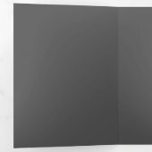 Carte Trois Volets Create Your Own dark gray Custom Design (Intérieur en premier)