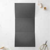 Carte Trois Volets Create Your Own elegant dark gray (Intérieur)