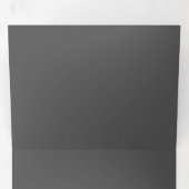 Carte Trois Volets Créez votre propre design personnalisé gris foncé (Intérieur en premier)