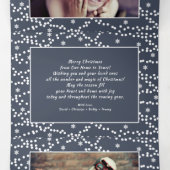 Carte Trois Volets Crois à la magie de Noël. Multiphoto (Intérieur au milieu)