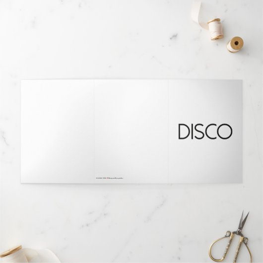 Carte Trois Volets DISCO Dancing (Extérieur)