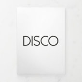 Carte Trois Volets DISCO Dancing (Page de couverture)