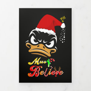 Carte Trois Volets Doit Croire Noël
