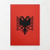 Carte Trois Volets Drapeau albanais (Page de couverture)