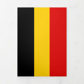 Carte Trois Volets Drapeau de Belgique (Page de couverture)