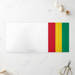 Carte Trois Volets Drapeau de Guinée