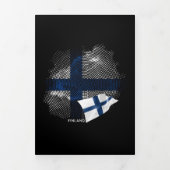 Carte Trois Volets Drapeau de la Finlande (Page de couverture)