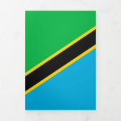 Carte Trois Volets Drapeau de la Tanzanie (Page de couverture)