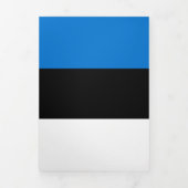 Carte Trois Volets Drapeau de l'Estonie (Page de couverture)