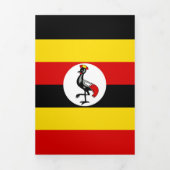Carte Trois Volets Drapeau de l'Ouganda (Page de couverture)