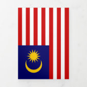 Carte Trois Volets Drapeau de Malaisie (Page de couverture)