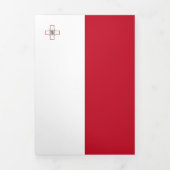 Carte Trois Volets Drapeau de Malte (Page de couverture)