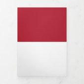 Carte Trois Volets Drapeau de Monaco (Page de couverture)