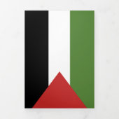 Carte Trois Volets Drapeau de Palestine (Page de couverture)