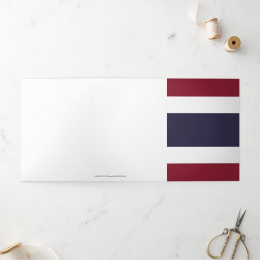 Carte Trois Volets Drapeau de Thaïlande (Extérieur)