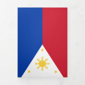Carte Trois Volets drapeau des Philippines (Page de couverture)