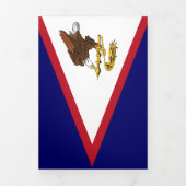 Carte Trois Volets Drapeau des Samoa américaines (Page de couverture)