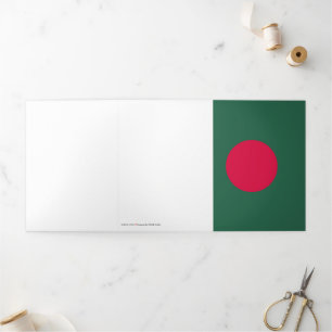 Carte Trois Volets Drapeau du Bangladesh