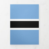 Carte Trois Volets Drapeau du Botswana (Page de couverture)