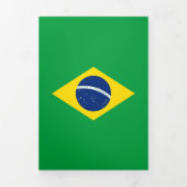 Carte Trois Volets Drapeau du Brésil (Page de couverture)