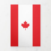 Carte Trois Volets Drapeau du Canada (Page de couverture)