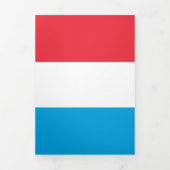 Carte Trois Volets Drapeau du Luxembourg (Page de couverture)