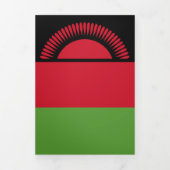 Carte Trois Volets drapeau du Malawi (Page de couverture)