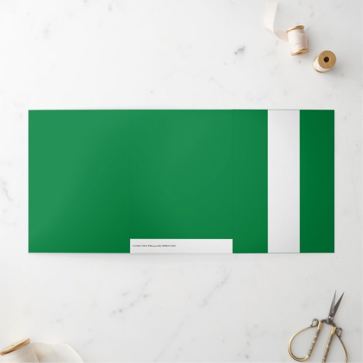Carte Trois Volets Drapeau du Nigeria (Extérieur)