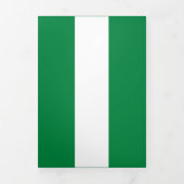 Carte Trois Volets Drapeau du Nigeria (Page de couverture)