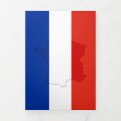 Carte Trois Volets drapeau français (Page de couverture)