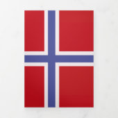Carte Trois Volets Drapeau norvégien (Page de couverture)