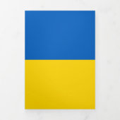 Carte Trois Volets Drapeau ukrainien (Page de couverture)