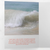 Carte Trois Volets Entreprise rouge fiable (Intérieur en premier)