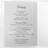 Carte Trois Volets Fairytale Carriage Argent (Intérieur en premier)