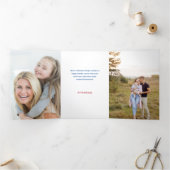 Carte Trois Volets Festive Merry Christmas Pine & Baubles 4 Photo (Intérieur)