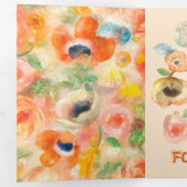 Carte Trois Volets Flowers (Intérieur en premier)