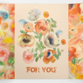 Carte Trois Volets Flowers (Intérieur au milieu)