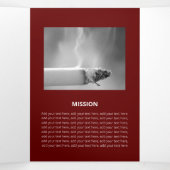 Carte Trois Volets Formes plates d'entreprise Impacty Bordeaux (Intérieur au milieu)