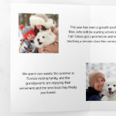 Carte Trois Volets Fun Magazine Style de couverture de Noël Photo (Intérieur en premier)