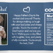 Carte Trois Volets Funny Fête des pères Photo Nutrition (Intérieur au milieu)