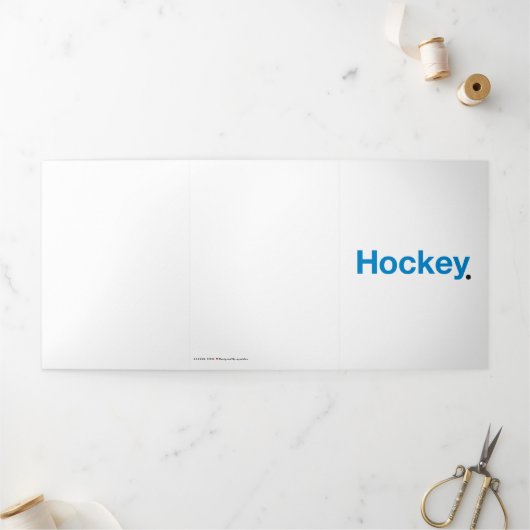 Carte Trois Volets Hockey (Extérieur)