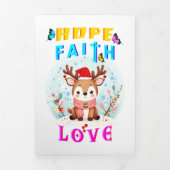 Carte Trois Volets Hope Faith Love (Page de couverture)