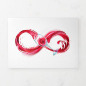 Carte Trois Volets Infinity with Red Wine (Page de couverture)